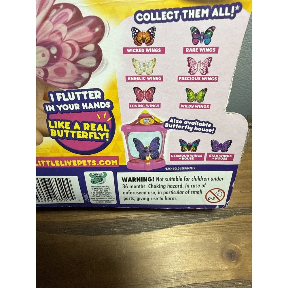 Little Live Pets My Butterfly Wicked Wings Moose Toys 2013 See Description